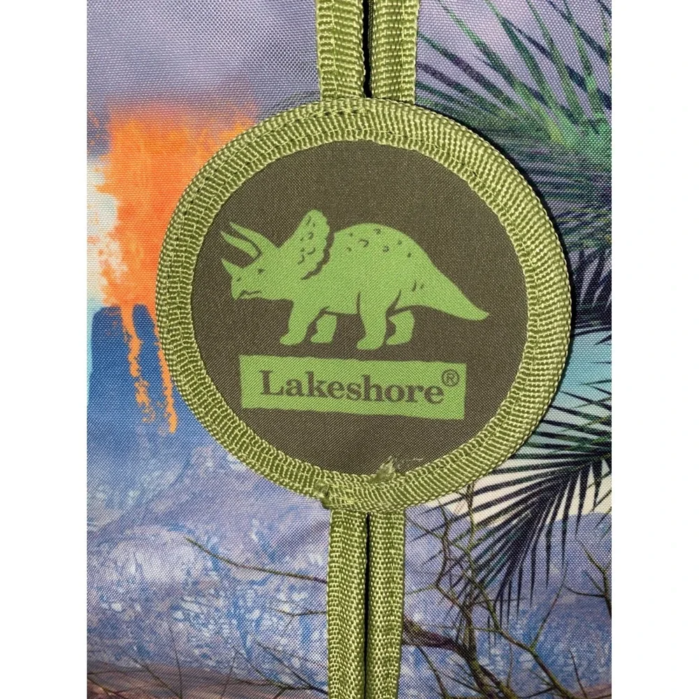 Lakeshore Dinosaur Volcano Fold Out Play‎ Mat Carry Case Kids Pretend Play